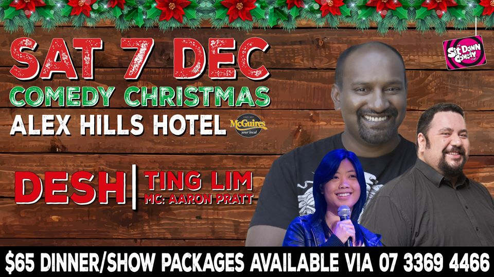 Live Shows: Stand Up Comedy With Desh - Dec 08 - Alexandra Hills Hotel