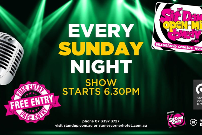 Live Shows: Open Mic Comedy Night - Dec 22 - Stones Corner Hotel