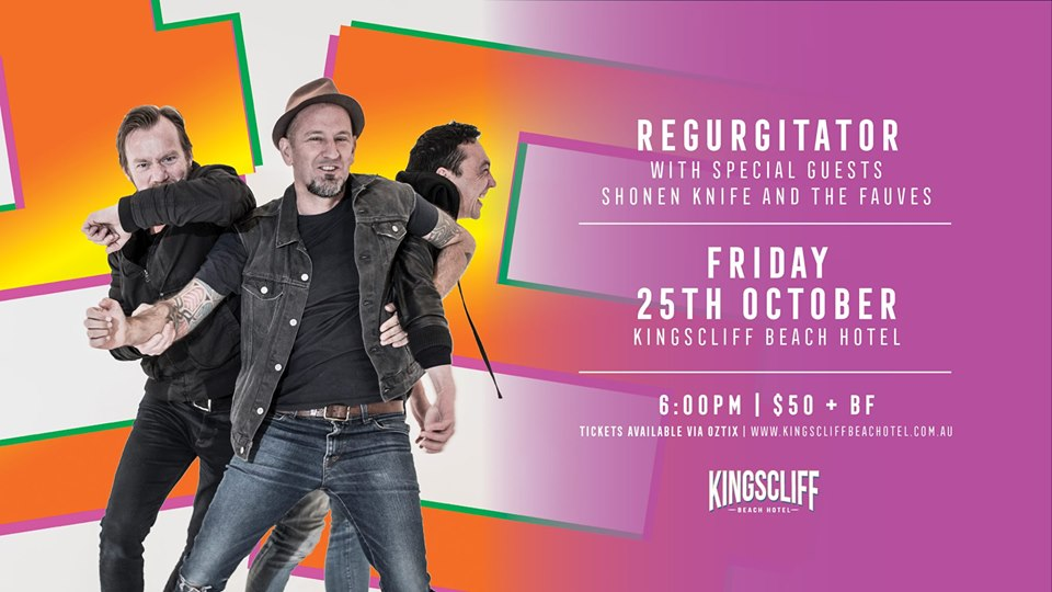 Live Shows: Regurgitator - Oct 25 - Kingscliff Beach Hotel